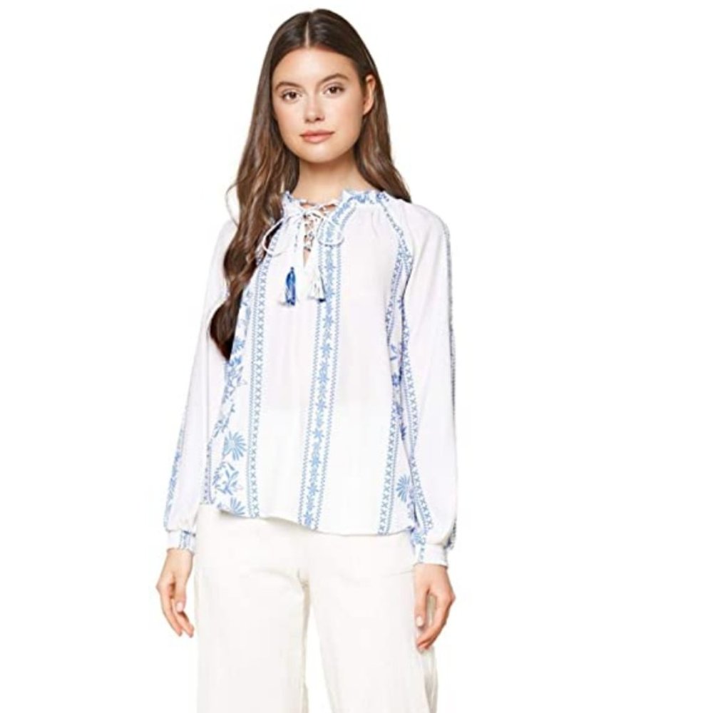 NWT Sugar Lips Women's Tirado Peasant Blouse